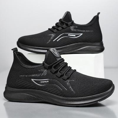 Sneakers Men's Shoes Summer Breathable New Running Shoes Lace-up Lightweight Single Shoes Versatile Casual Shoes Comfortable Dad Shoes