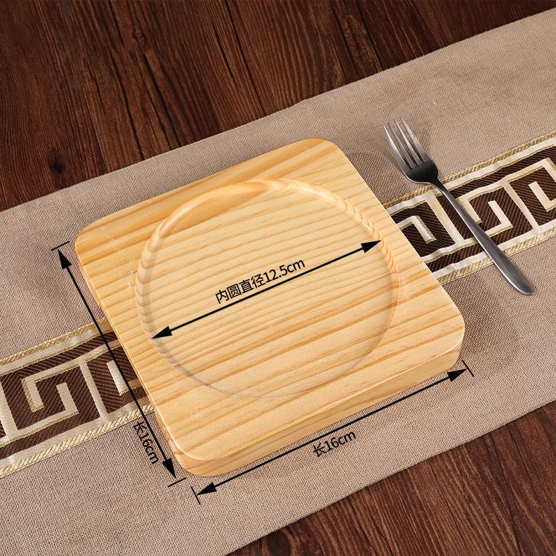 

Толстая квадратная изоляционная подставка из сосновой древесины для глиняного горшка и кастрюли