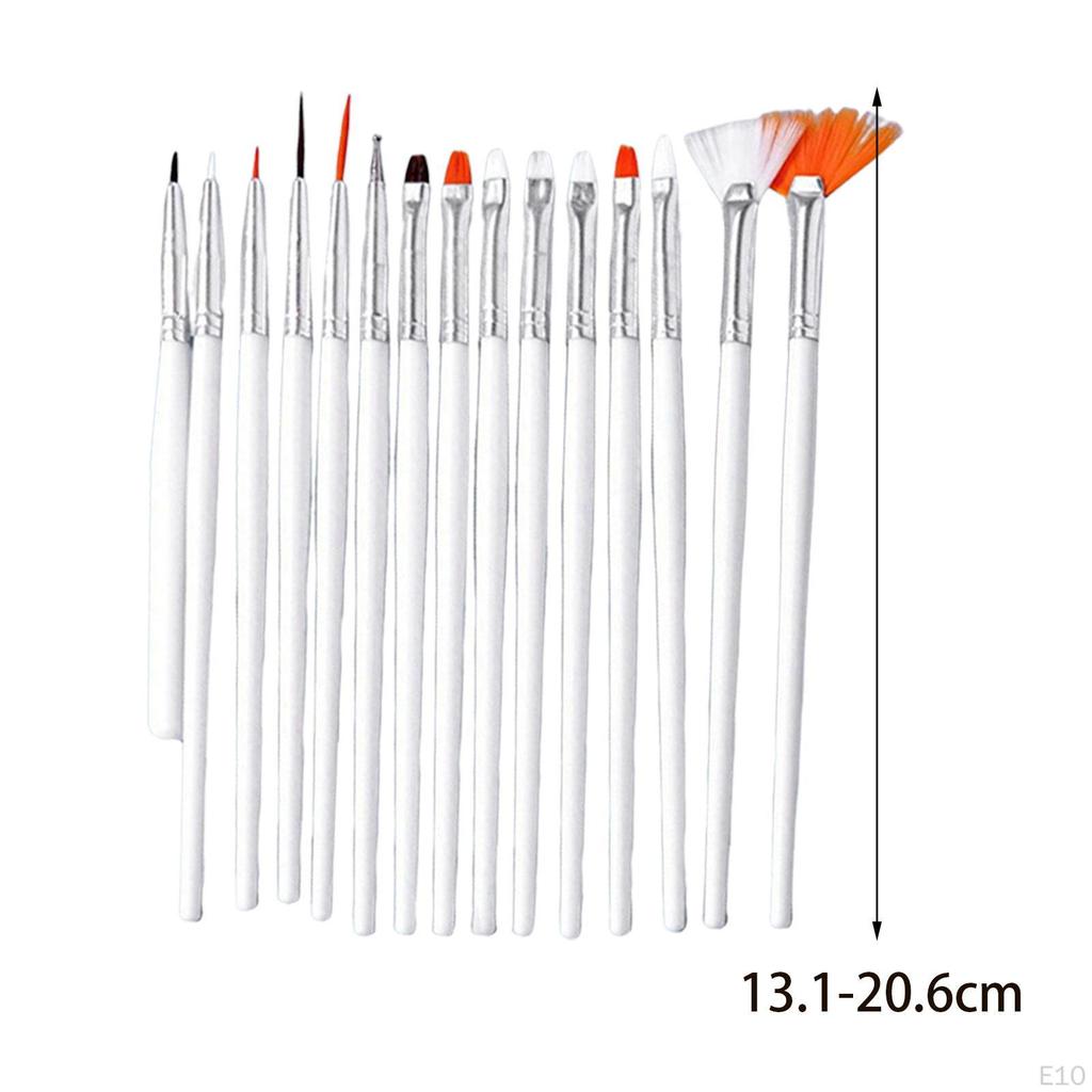 15 Pieces Nail Art Design Pen, Drawing Gradation for Women Girls, Smudge DIY Dotting