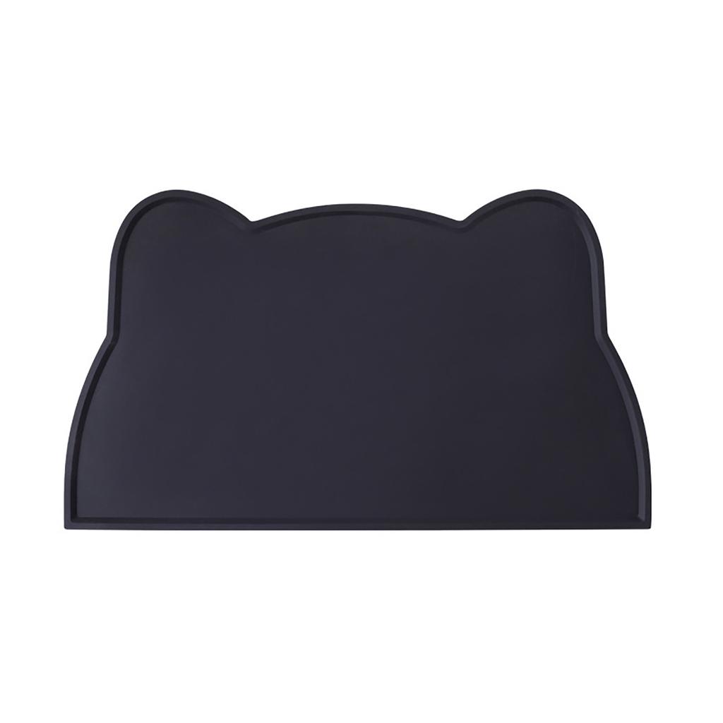 Pet Feeding Mat Cat Head Shape Made of Food Grade Silicone Non Slip Easy to Clean Spill Proof Mat for Cats and Dogs