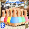 Umidificatore d'Aria Bluetooth USB DC 5V Diffusore di Oli Essenziali Finitura Legno per Aroma Aromaterapia Lampada Notturna LED a 7 Colori