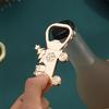 Bottle Opener Christmas Tree Opener Santa Snowman Zinc Alloy Bottle Openers Waiter Bar Kitchen Tool  Navidad Party Decor