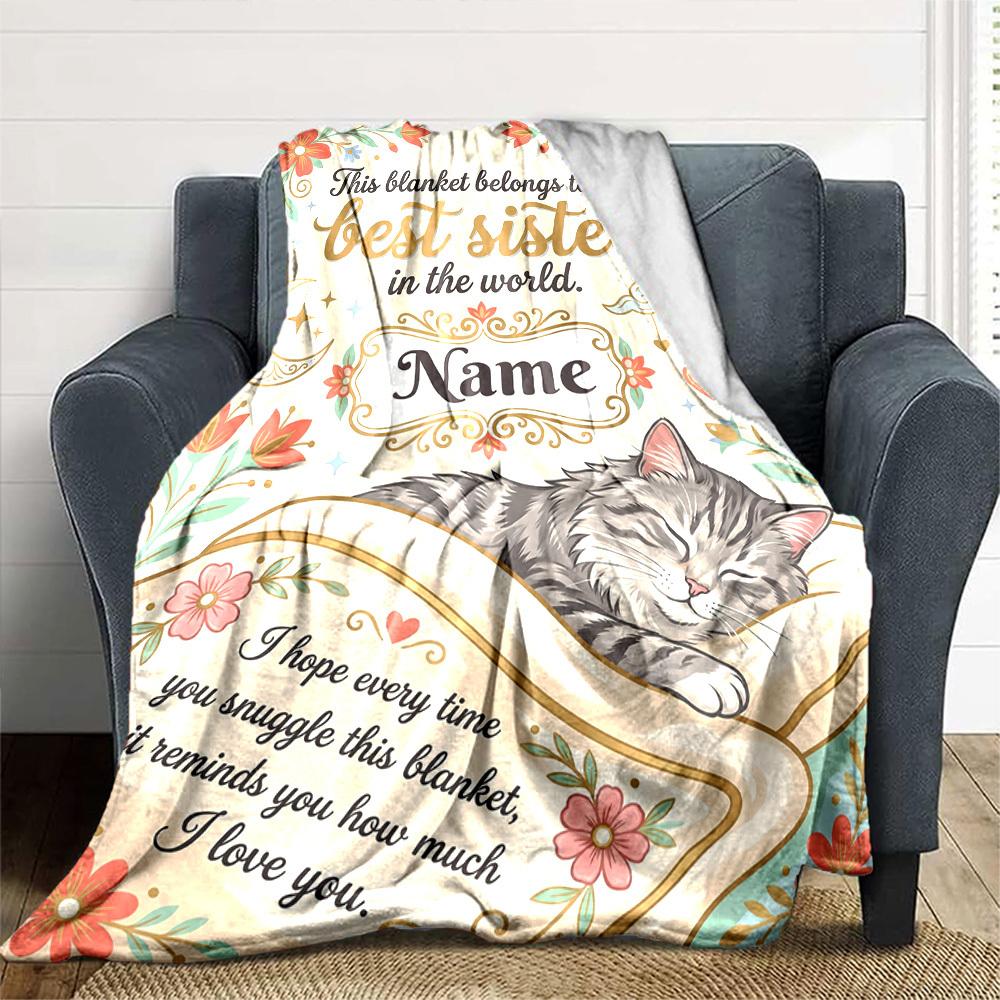 Sister'S Strength And Support Lightweight Blanket Soft Warm Cozy Suitable For Sofa Couch Office Bed Picnics Ideal For All Seasons Digital Print Ideal