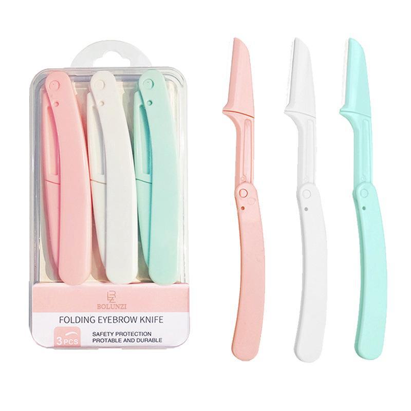 Advanced Anti-Scratch Eyebrow Trimmer & Shaving Tool Set for Beginners