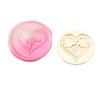 2Pcs Love Heart Seal Stamp, Wedding Themed Seal Stamp Head for Seal Invitations, Valentines Card, Package Embellishment