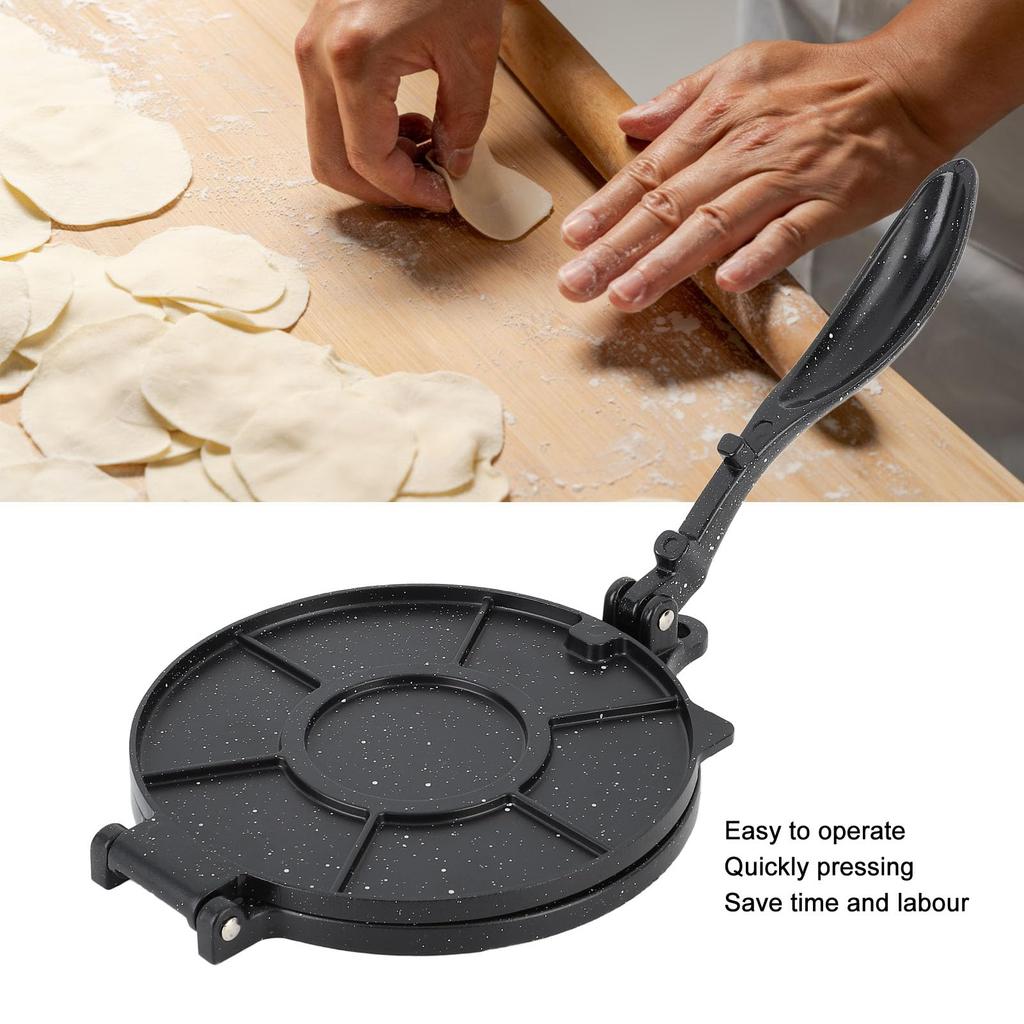 Gusseisen Tortilla Maker - 10,4x7,7 Zoll Elektrische Rotis Tortilla Presse, Mehl-Tortilla-Presse, Multifunktionale Tortilla-Presse für Teigtaschen-Wraps