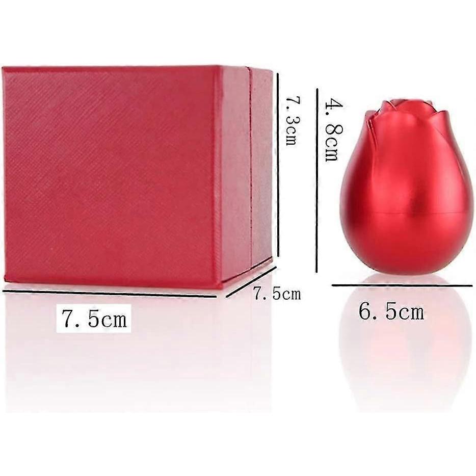 Red Ring Box Rose Shaped Jewelry Gift Box Wedding Ring Case Pop Up Earrings Jewelry Display Case for Valentine's Day, Anniversary Day, Engagement Neck