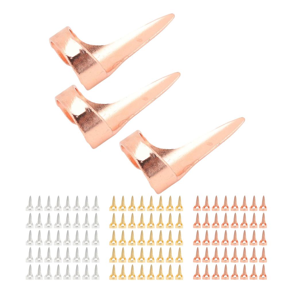 40 Stück Haarabteilungs-Auswahlwerkzeug Legierung Poliert Mühelose Anwendung Flechten Abteilen Ringfinger-Werkzeug