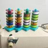 Sewing Machine Bobbin Holder With 4 Posts - Silicone Bobbin Storage Rack With Strong Magnetic Base For Organized