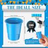 100 Pcs 2 oz Graduation Disposable Shot Glasses Mini Disposable Shot Cups for Party Small Plastic Neon Cups for Birthday Party
