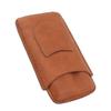 3 Fingers Cigar Case Artificial Leather Waterproof Portable Travel Cigar Box for Outdoor Business