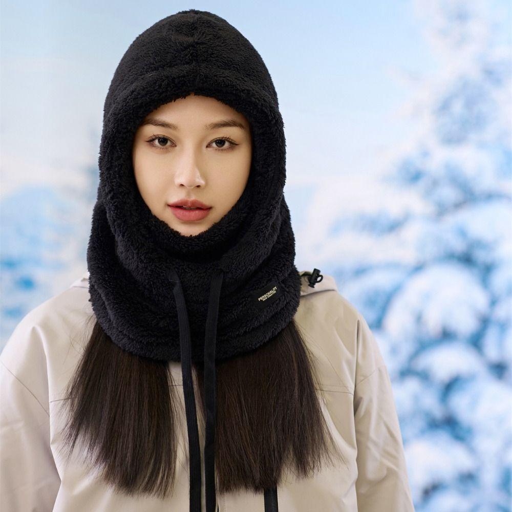 Einfarbige Winter-Sturmhaube Winddichte Überzieh-Mütze Mode-Schal Skimaske Mütze