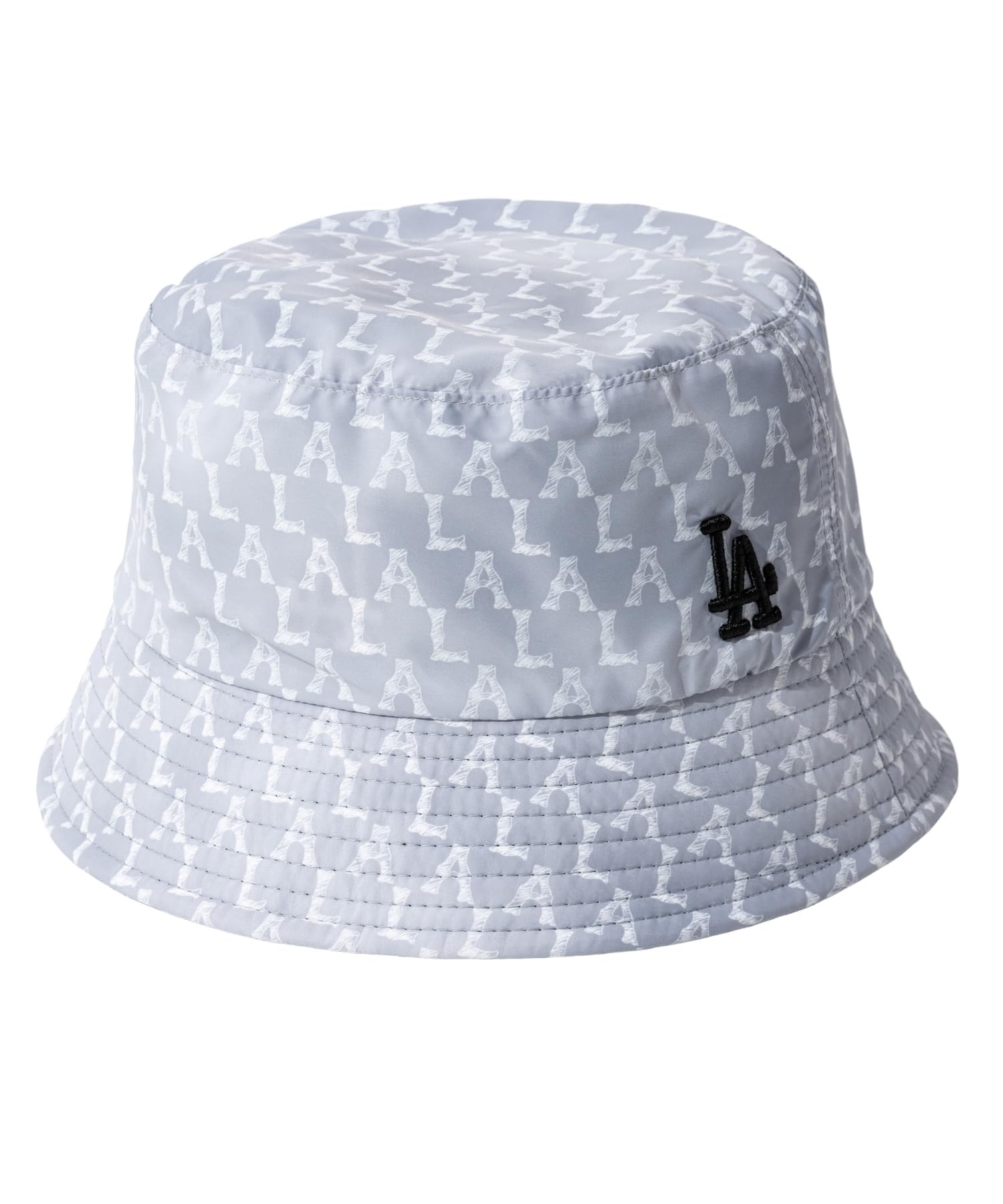MLB Korea Панама 32CP31111MONOGRAM REVERSIBLE BUCKET СЕРЫЙ [Б/у]