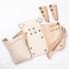DEEDS Luxury Style Sienna Scissor Case with Ivory X Pink Holds Scissors Chain, Beige, 4-6