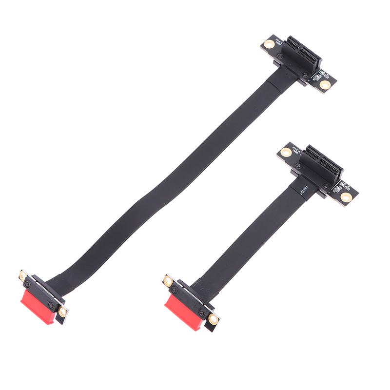 Pci-E 3.0 1X Riser Cable Dual 90 Degree Right Angle Pcie 3.0 X1 To X1 Extension Cable 8Gbps Pci Express 1X Riser Card