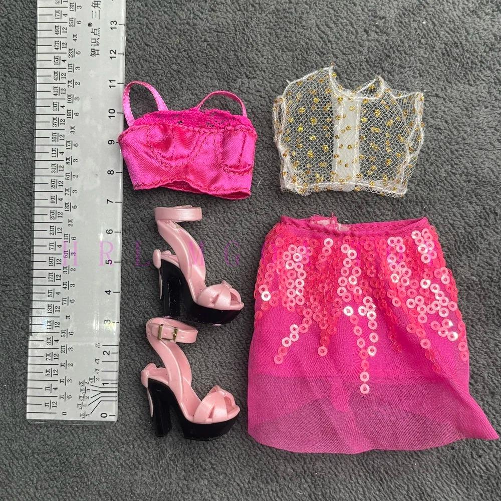 Original Multi Style Rainbow Middle School 28cm Doll Clothes and Shoes Set Fashion Dressing Girls' Holiday Gift Toys