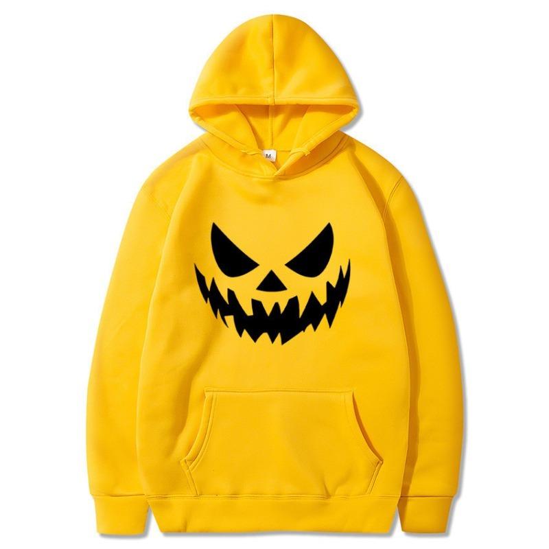 Halloween Printed Casual Hoodie Men's Women's Long Sleeved Sweatshirts Autumn Winter Fashion Style Hoodies
