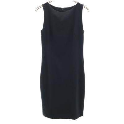 Made In Japan Wool Blend No Sleeve One Piece Navy Women Used