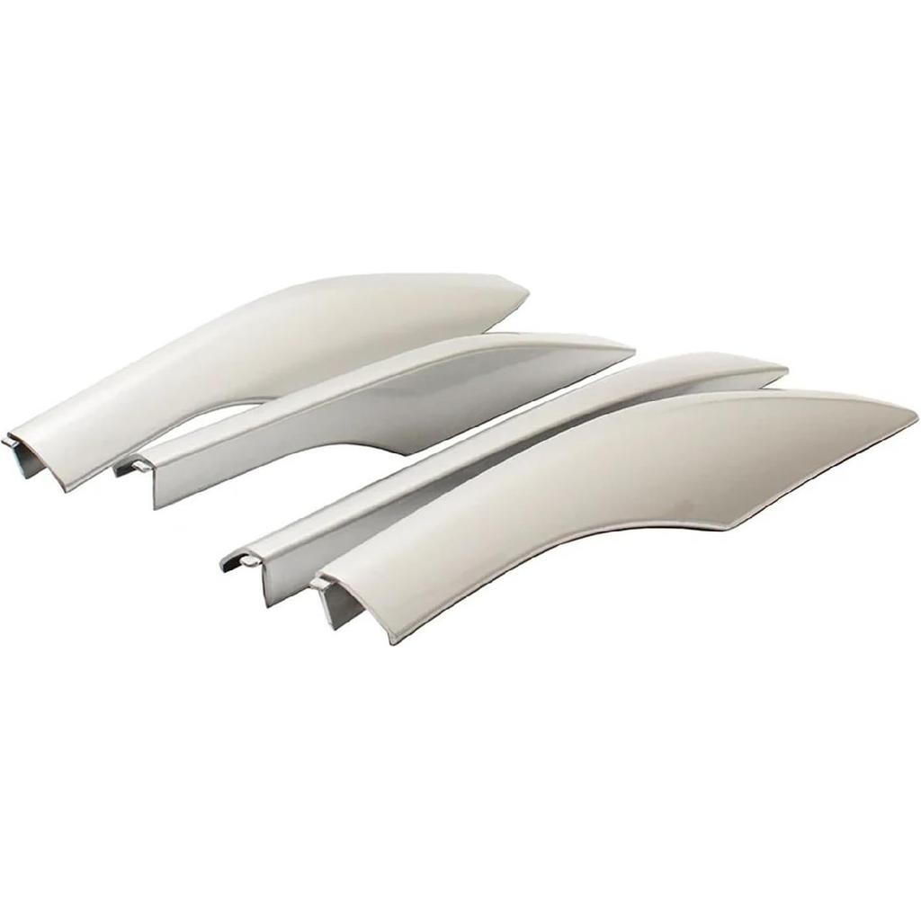 Sliver Top Side Roof Luggage Cargo Rack Rail End Cover Cap Shell Trim Compatible for Lexus RX350 RX450h 2010-2015 Accessories Car Styling