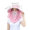 Wide-brimmed Purple Floral Sun Hat Detachable Face Mask Design, Breathable Lightweight Anti-UV Outdoor Headwear