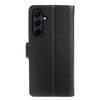 For Samsung Galaxy A35 5G Wallet Case with Dual Magnetic Clasp Litchi Textured Leather Flip Stand Phone Cover