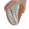 2025 Summer Mom Cowhide Leather Moccasins Woman Slip On Wedges Shoes Designer Breathable Hollow Out Bowtie Ballet Flats