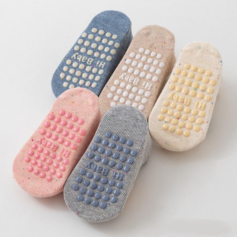Kids Floor Socks For Girls Boys Spring Autumn Cotton Cartoon Toddler Anti-slip Socks For Children Casual Baby Child Home Sock