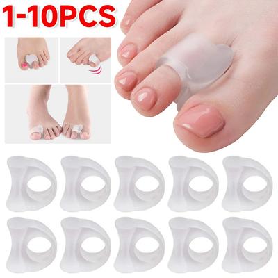 2-10pcs Silicone Bone Thumb Orthotics Corrector Hallux Valgus Toe Separator Feet Care Thumb Orthotics Foot Care Tool
