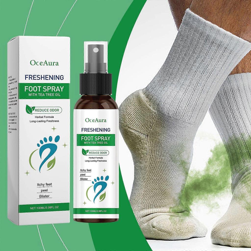 Oceaura Foot Refreshing Spray - Long-Lasting, Gentle, Portable Foot Care Spray For Fresh-Smelling Shoes And Socks