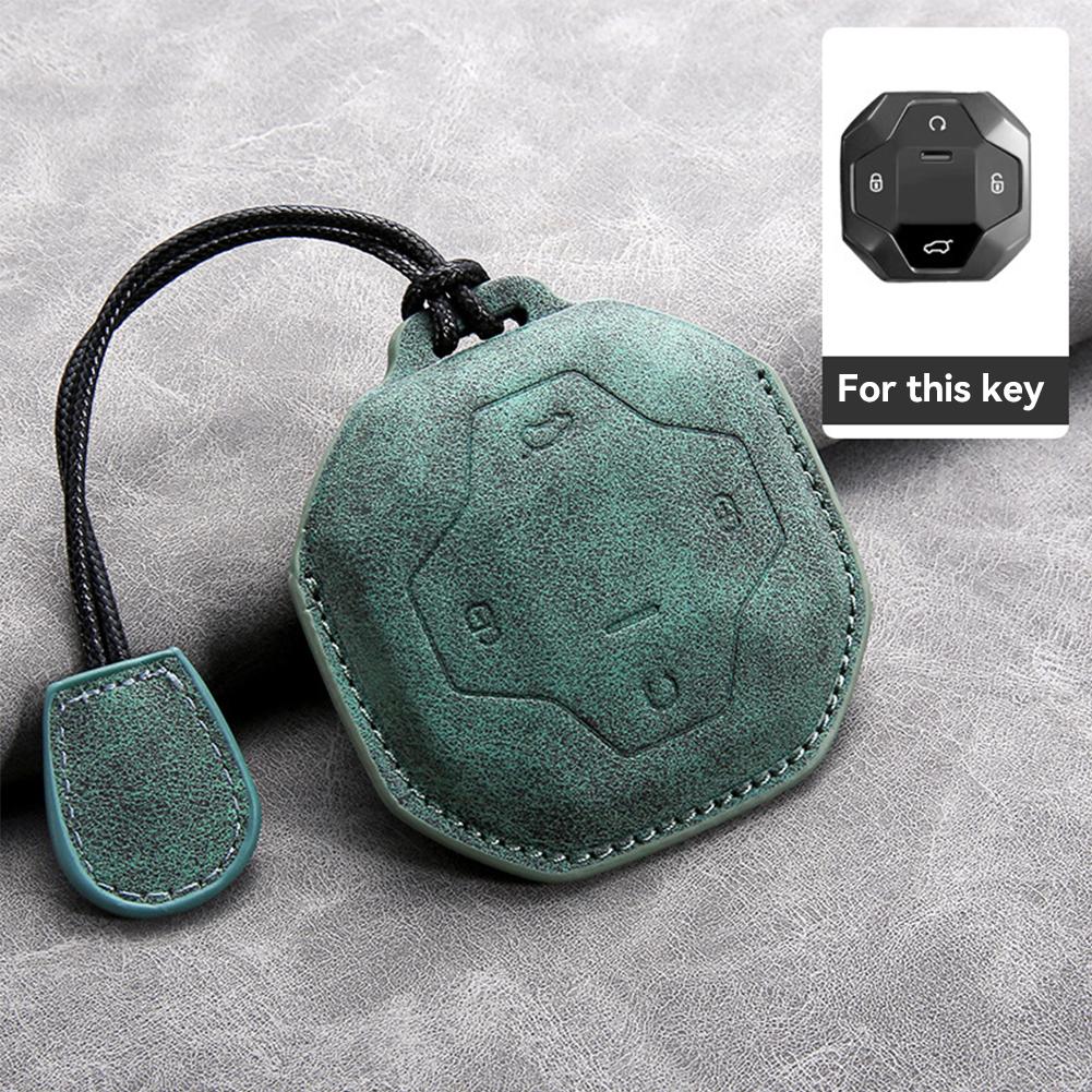 4 Buttons Car Remote Control Key Case Suede Leather Key Protect Cover Shell Accessories For Chery Jetour T2 Traveler 2025 2025