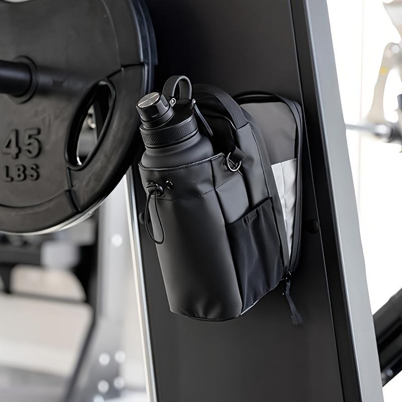 Men's Crossbody Gym Bag - Magnetic Fitness Shoulder Bag with Water Bottle Storage