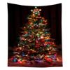 Nordic Christmas Tapestry Watercolor Christmas Tree Print Bedside Hanging Cloth Bedroom Background Cloth