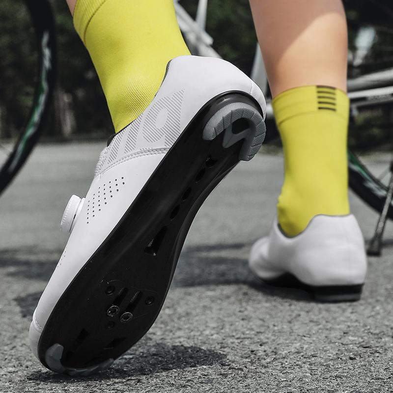 Stivali da Bicicletta Unisex per Esterno Mountain Bike Bici da Strada Stivali Moda Negozio di Ciclismo Scarpe Autobloccanti per Bici da Strada da Donna/Uomo Traspiranti