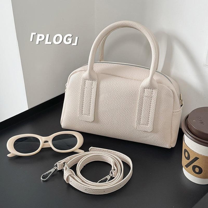 Tragbare Bowling-Kissen-Tasche Damen Herbst und Winter neu trendiges Nischendesign Textur Schulter Messenger Bag