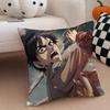 AAttack on Titan Cushion Cover Linen Pillow Case Soft Breathable Protective Couch Room Decoration
