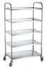 Steel 5-shelf Waiter's Trolley Hendi 810125