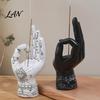 Gothic Home Ornament Palmistry Hand Incense Holder, Resin Statue, Decorative Spooky Halloween Table Decor Stick Ancient Mystical Palm Sculpture