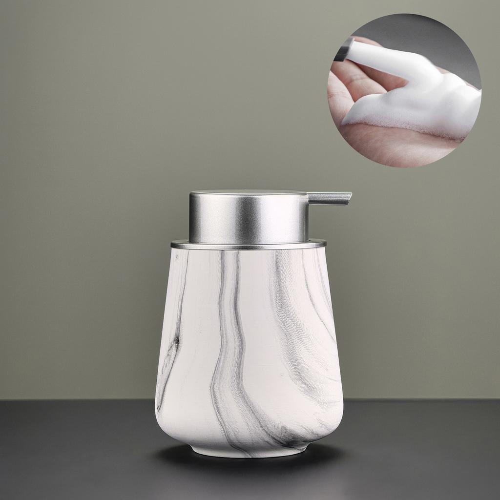 European Ceramic Hand Sanitizer Bottle Marbling Pressing Bottle Bathroom Soap Liquid Container Bathroom Decoration Accessories