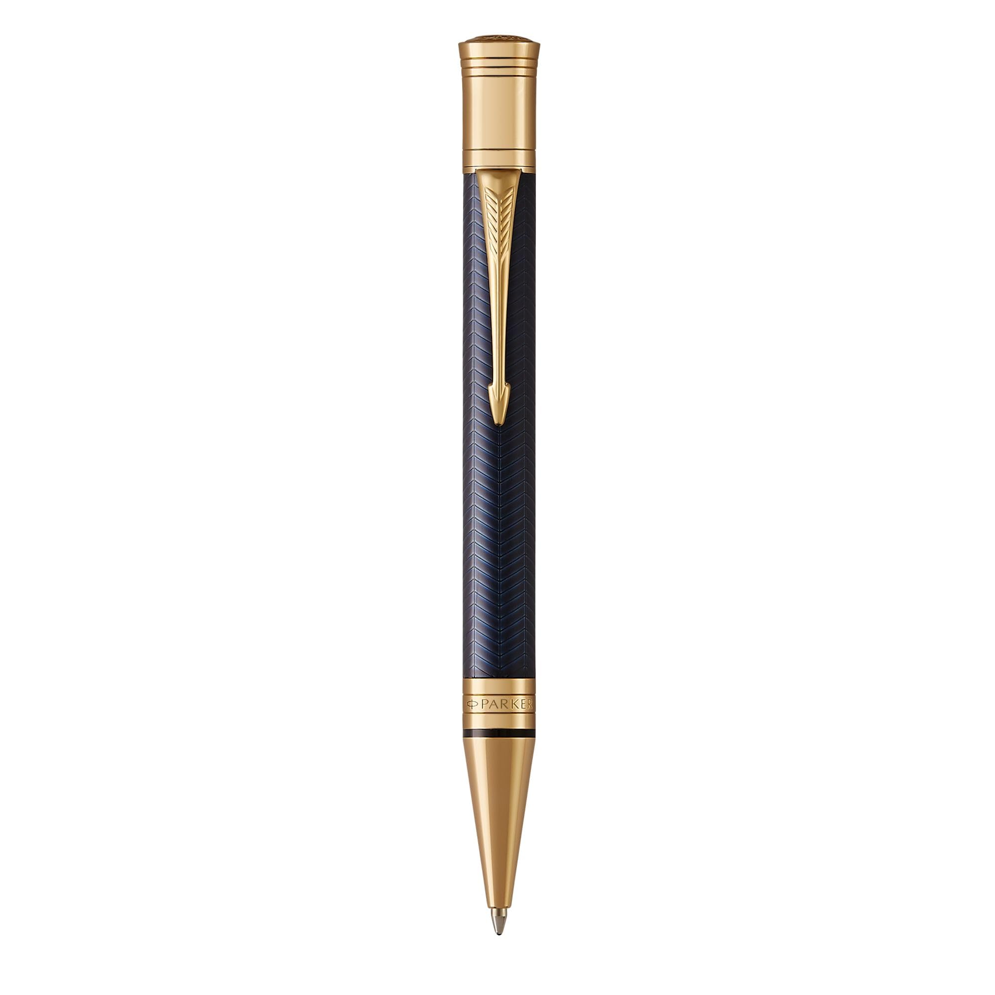 

Кулькова ручка PARKER Duofold Prestige Blue Chevron GT Medium Point Gift Box Regular Imported Product 1931373 Oil-based