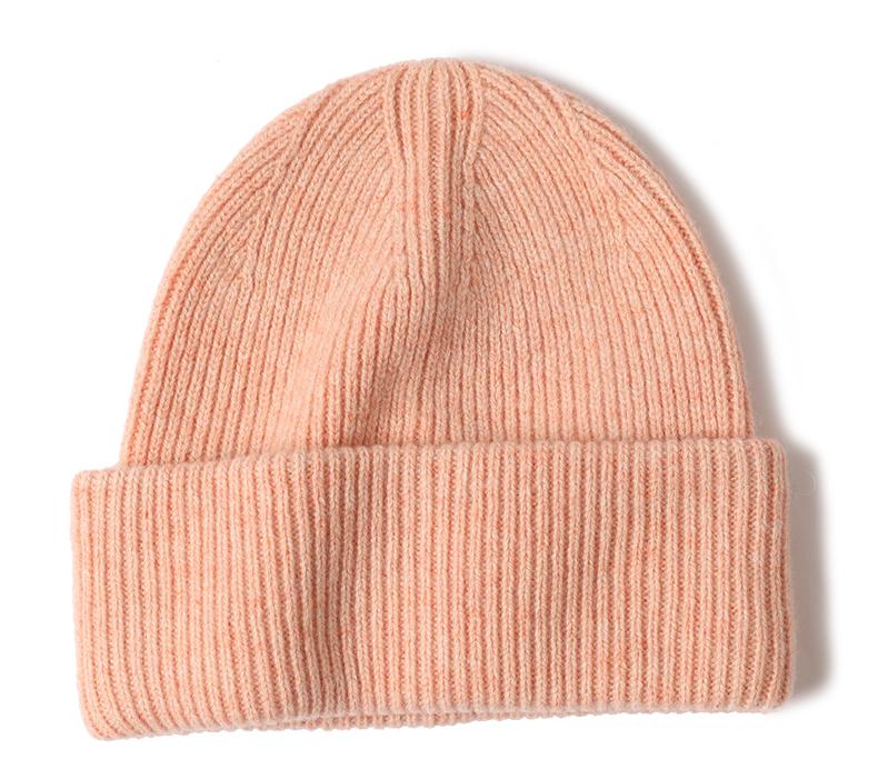 Custom Cute Luxury Warm 100% Lambs Wool Knitted Unisex Beanie Hats for Business & Travel with Hand Drawn Logo