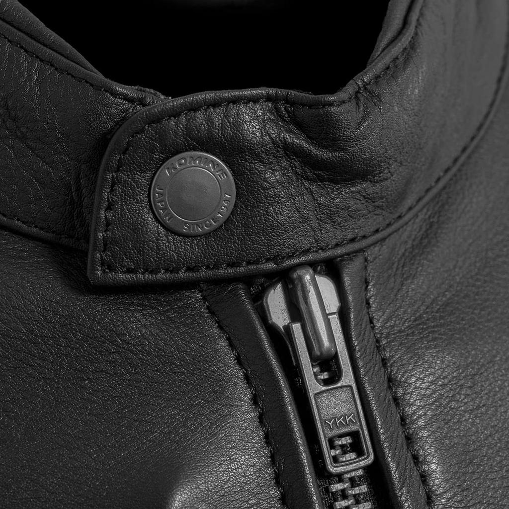 KOMINE Motocyklová bunda Single Rider Kožená bunda Černá M LJ-5343 02-5343 Pánská