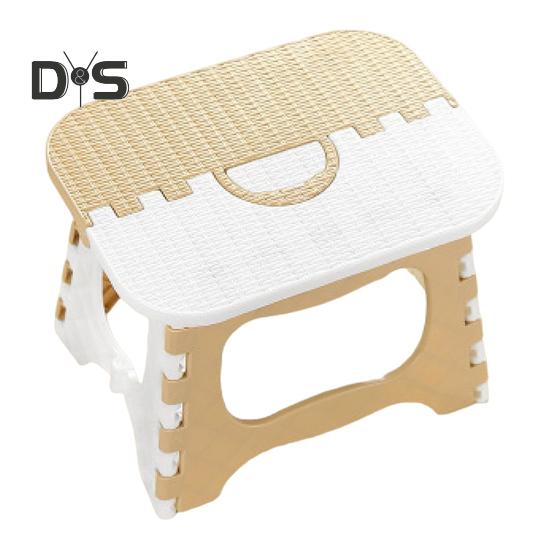 Klapphocker aus Kunststoff mit Griff, tragbar, leicht, robust, für Outdoor-Camping, Jagd, Picknick, Angeln, Mini-Tritthocker, Stuhlsitz