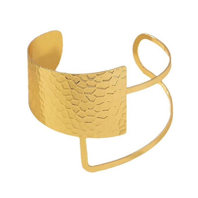 Chic European & American Style Metal Adjustable Bracelet - High-End, Elegant Design for Women