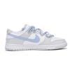 Nike Dunk Leather Coverage Slip Resistant Impact Resistant Abrasion Resistant Low top Skateboard Shoes Men's Gray Blue DV0831-101(Team59-)