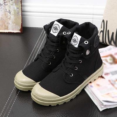 New Canvas Shoes Women Boots Palladium Style Fashion High-top Military Ankle Casual Shoes Female High Quality Spring/Autumn