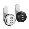 2pcs Elegant 3 Digit Code Cams Lock for Mailbox and Cabinet Sturdy Without Key Zinc Alloy Materials Home Accessory