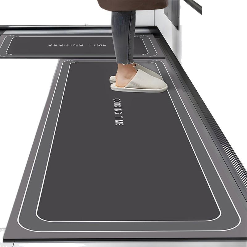 Retro Pattern Diatom Mud Floor Mat, Special Oil-Proof Water-Absorbing Quick-Drying And Easy-Cleaning Floor Mat For Kitchen