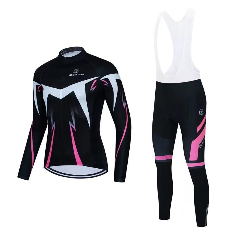 Men Women Cycling Jersey Long Sleeve Road Mountain Bike Sport Shirt Breathable Quick Dry Fall Season
