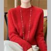 Autumn Winter Women's Sweater Wool High Neck Knit Pullover Thick Jumpers Female Knit Tops