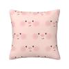 Funny Kawaii Pig Face Square Pillowcase Cushion Cover Pillow Case Throw Pillow Cover for Home Sofa Living Room